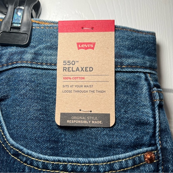 Big & Tall Levi's 550 Relaxed Fit Jeans-Size 40x32 - Picture 4 of 8